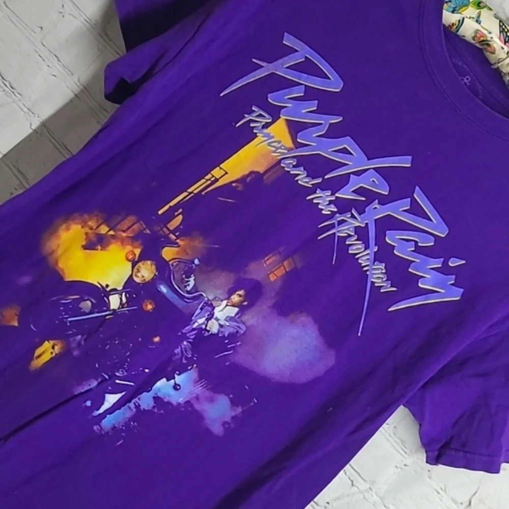 Vintage Y2K Official Prince Purple Rain Violet Tee Tshirt Unisex Size Medium - Picture 5 of 15